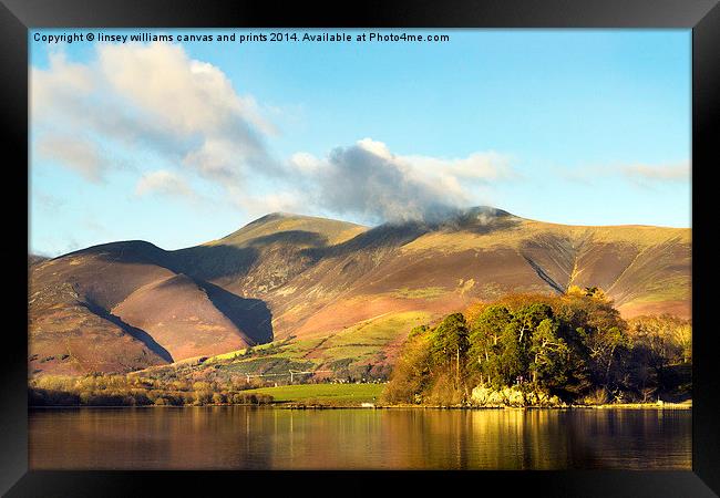  Skiddaw And Friars Crag, Cumbria 2 Framed Print by Linsey Williams