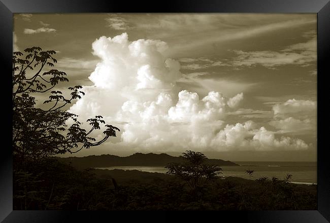  Cloudy Duotone Framed Print by james balzano, jr.