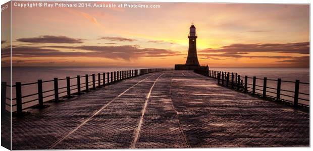  Walk on Roker Pier Canvas Print by Ray Pritchard