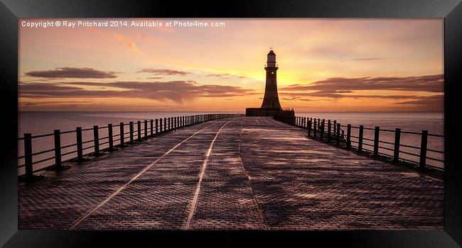  Walk on Roker Pier Framed Print by Ray Pritchard