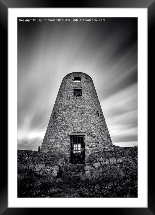 Long Exposure of Cleadon Mill Framed Mounted Print by Ray Pritchard