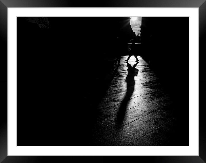  Shadow Walk Framed Mounted Print by Gagan Sadana