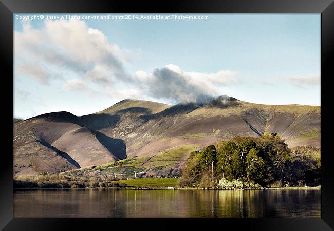 Dominating Derwent  Framed Print by Linsey Williams