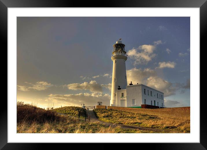 Flamborough Lighthouse  Framed Mounted Print by IAN SUFFIELD