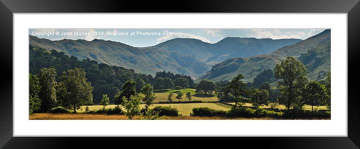  Summer Meadows in Patterdale Framed Mounted Print by John Malley
