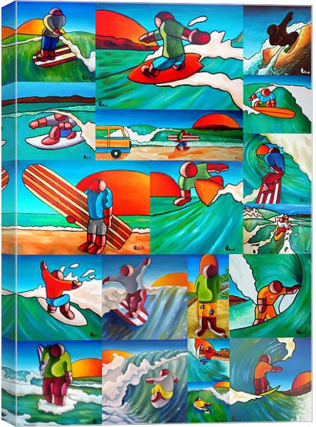 Surf stills Canvas Print by Olivier Longuet