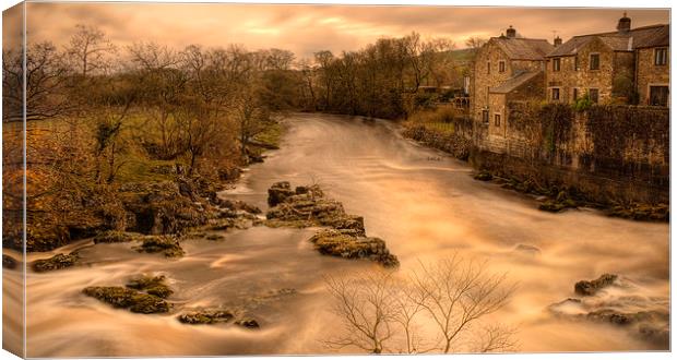 Linton Falls  Canvas Print by IAN SUFFIELD