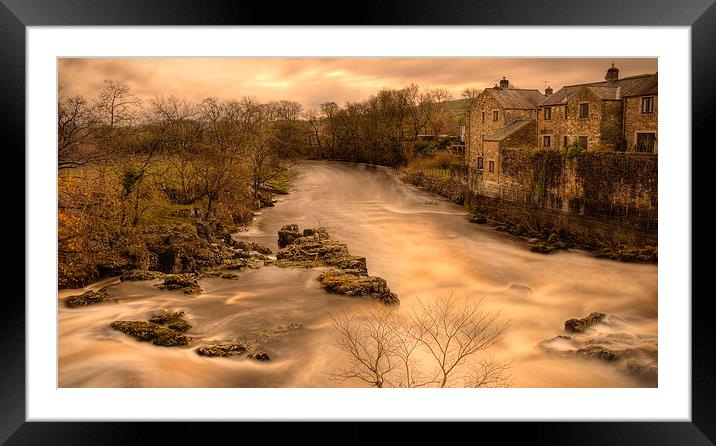 Linton Falls  Framed Mounted Print by IAN SUFFIELD