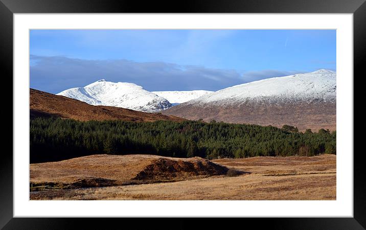  A winters day at Glencoe Framed Mounted Print by Paul Collis
