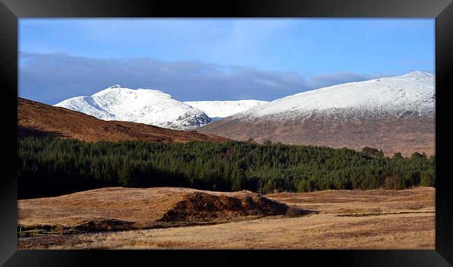  A winters day at Glencoe Framed Print by Paul Collis