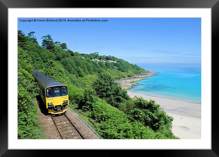 Coastal Railway Framed Mounted Print by Kevin Britland