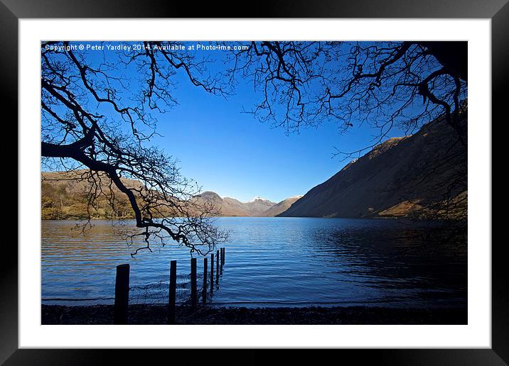 Wastwater Towards Great Gable Framed Mounted Print by Peter Yardley