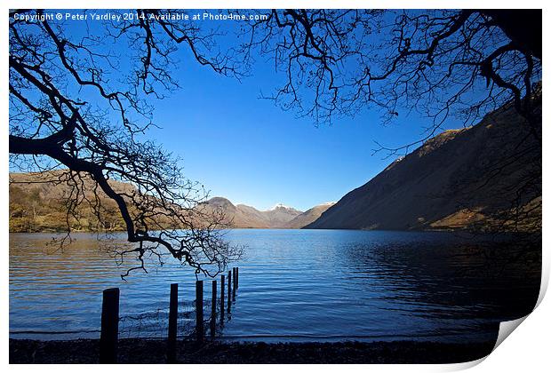  Wastwater Towards Great Gable Print by Peter Yardley