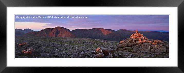  The Last Mountain Light Framed Mounted Print by John Malley