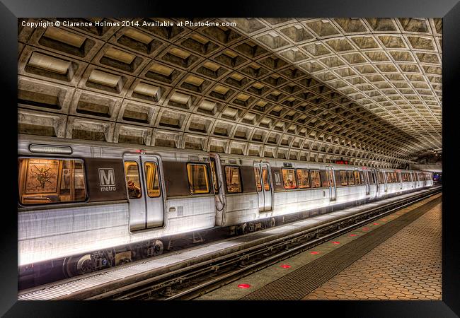 Washington DC Metro Station V Framed Print by Clarence Holmes