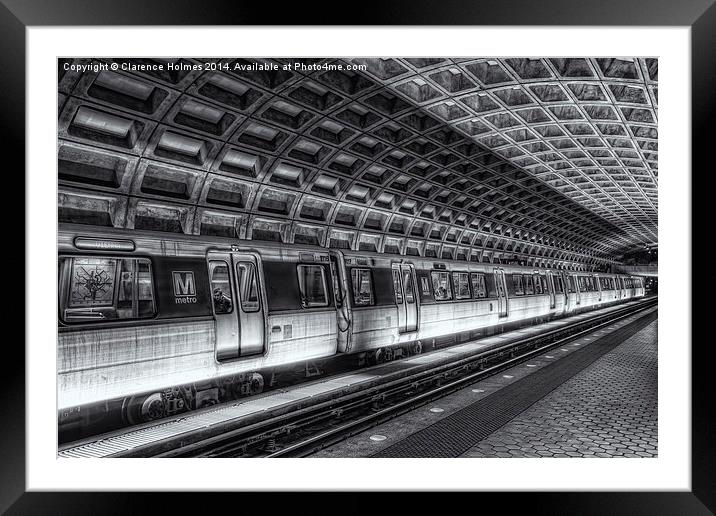 Washington DC Metro Station VI Framed Mounted Print by Clarence Holmes