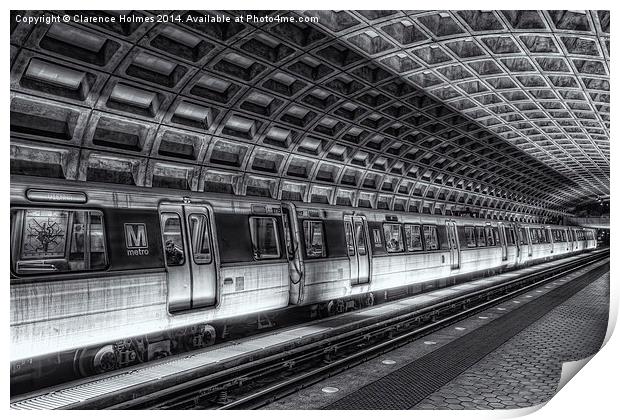 Washington DC Metro Station VI Print by Clarence Holmes