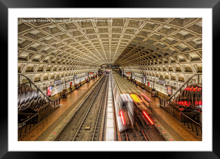 Washington DC Metro Station XI Framed Mounted Print by Clarence Holmes