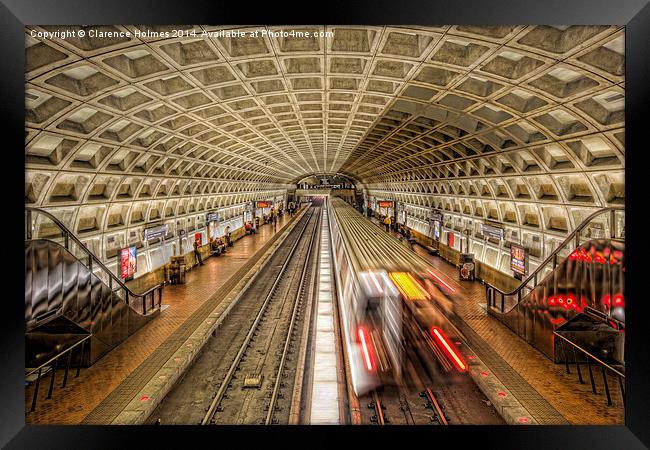 Washington DC Metro Station XI Framed Print by Clarence Holmes