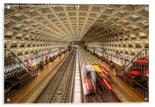 Washington DC Metro Station XI Acrylic by Clarence Holmes