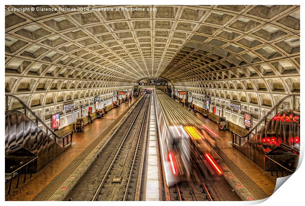 Washington DC Metro Station XI Print by Clarence Holmes