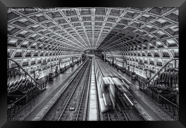 Washington DC Metro Station XII Framed Print by Clarence Holmes
