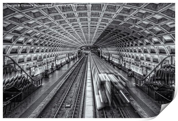 Washington DC Metro Station XII Print by Clarence Holmes