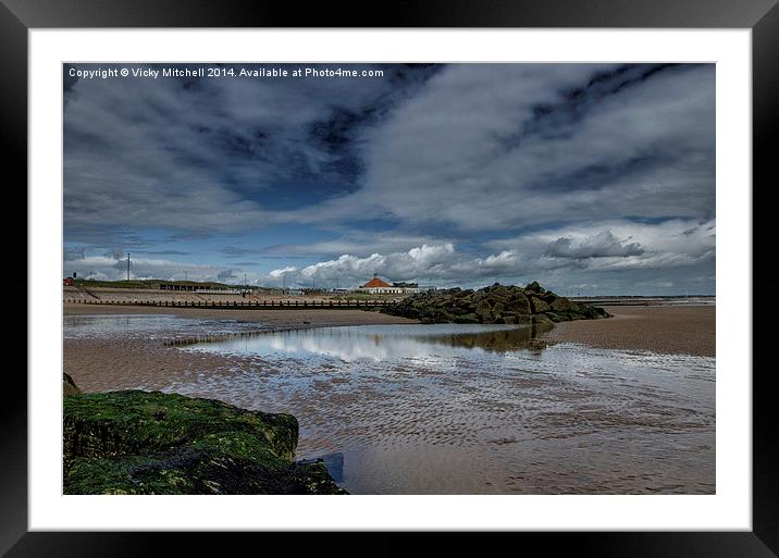  Low tide at Aberdeen Framed Mounted Print by Vicky Mitchell