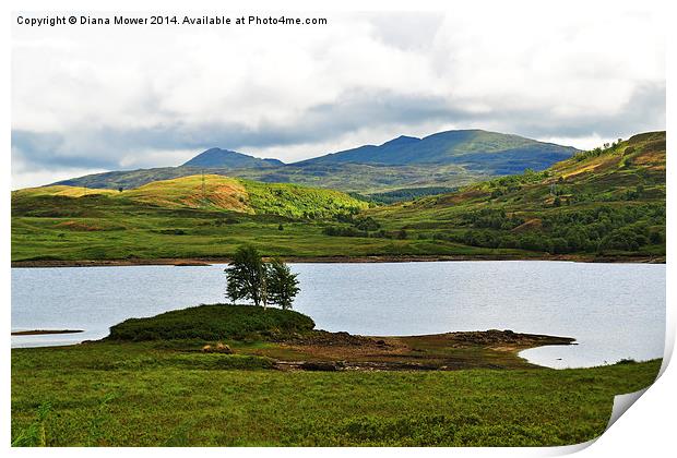  Loch Arklet Scotland Print by Diana Mower