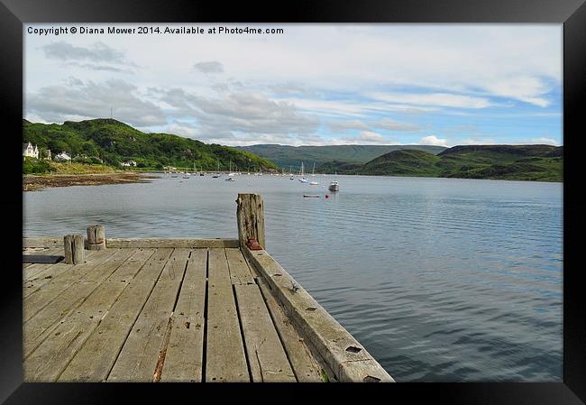  Dunoon Pier Framed Print by Diana Mower