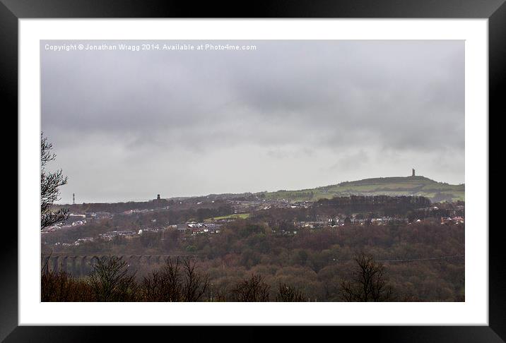  Huddersfield's Castle Hill Framed Mounted Print by Jonathan Wragg