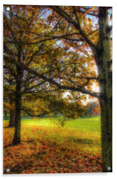 Autumn Pastel Acrylic by David Pyatt