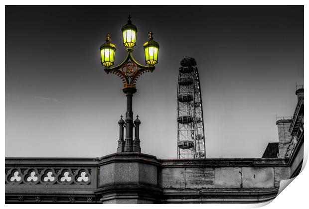 Westminster Bridge Lamp Print by David Pyatt