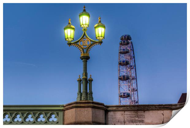 Westminster Bridge Lamp Print by David Pyatt