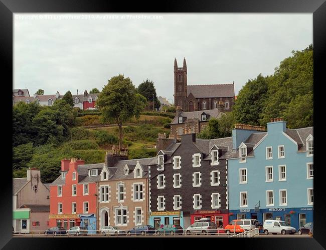  Tobermory , the Church Above Framed Print by Bill Lighterness
