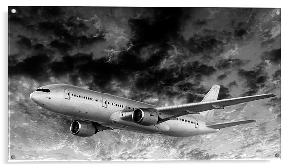   passenger aircraft Acrylic by Guido Parmiggiani