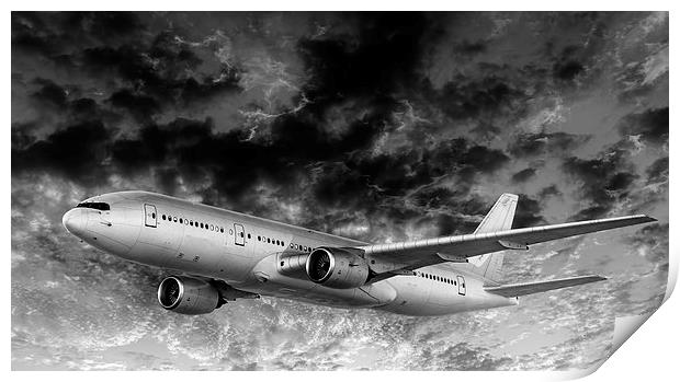   passenger aircraft Print by Guido Parmiggiani