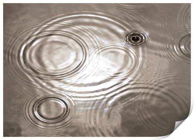  Rain and Ripples and Sun Print by Colin Tracy