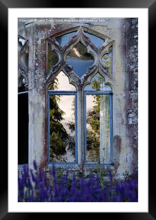 Reflection in Old Window  Framed Mounted Print by Colin Tracy