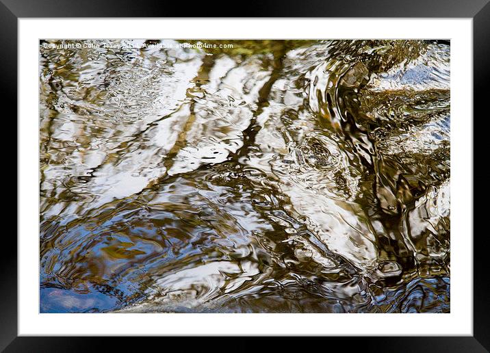  Water Pattern Framed Mounted Print by Colin Tracy