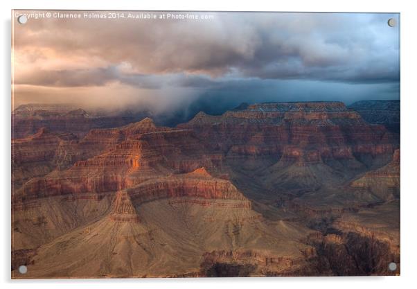 Storm Over Grand Canyon Acrylic by Clarence Holmes