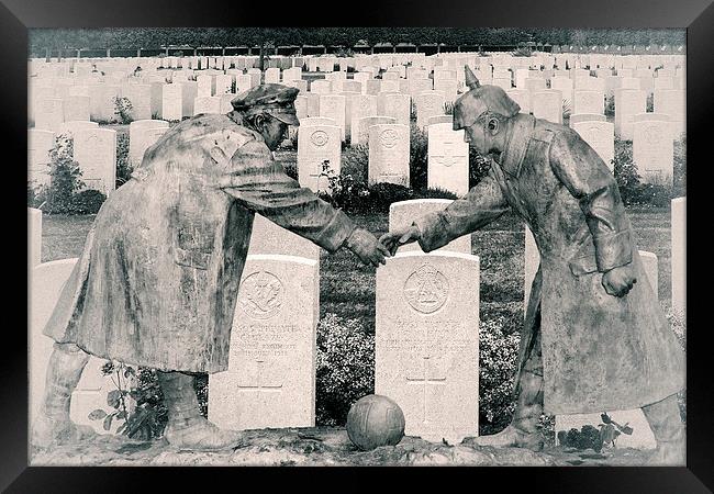  Christmas Truce Framed Print by Rob Lester