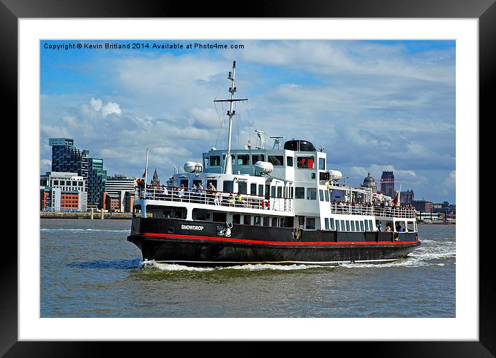  Mersey Ferry Framed Mounted Print by Kevin Britland
