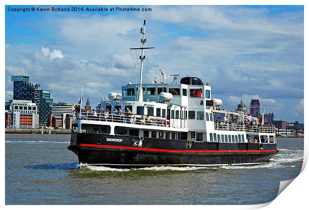  Mersey Ferry Print by Kevin Britland