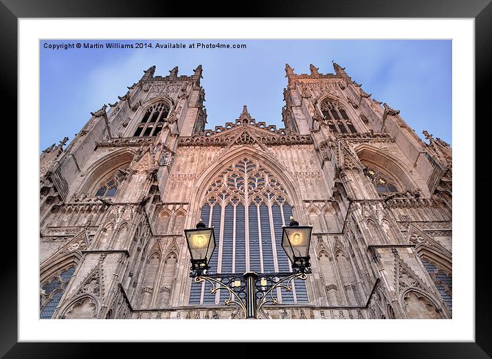 York Minster Framed Mounted Print by Martin Williams