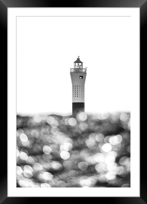  Lighthouse Bokeh Framed Mounted Print by Nigel Jones