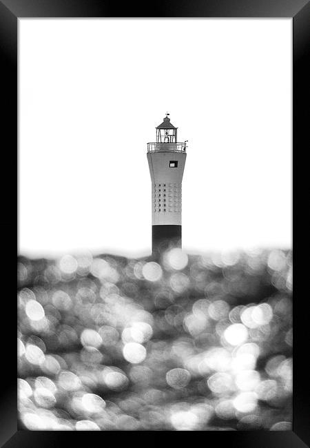  Lighthouse Bokeh Framed Print by Nigel Jones