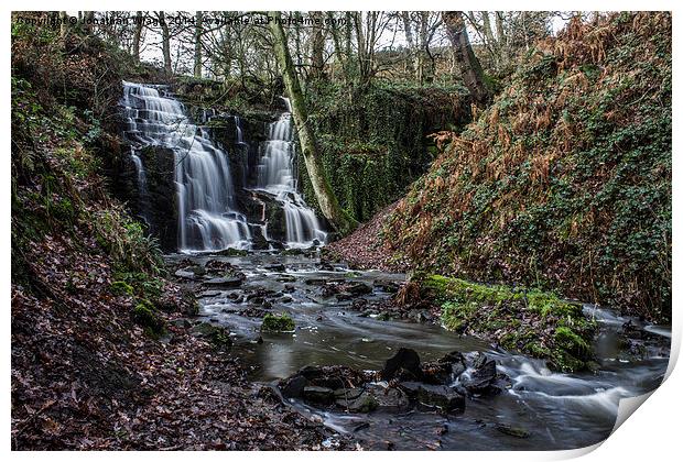  Folly Dolly Falls Huddersfield Print by Jonathan Wragg