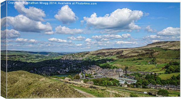  Marsden, West Yorkshire Canvas Print by Jonathan Wragg