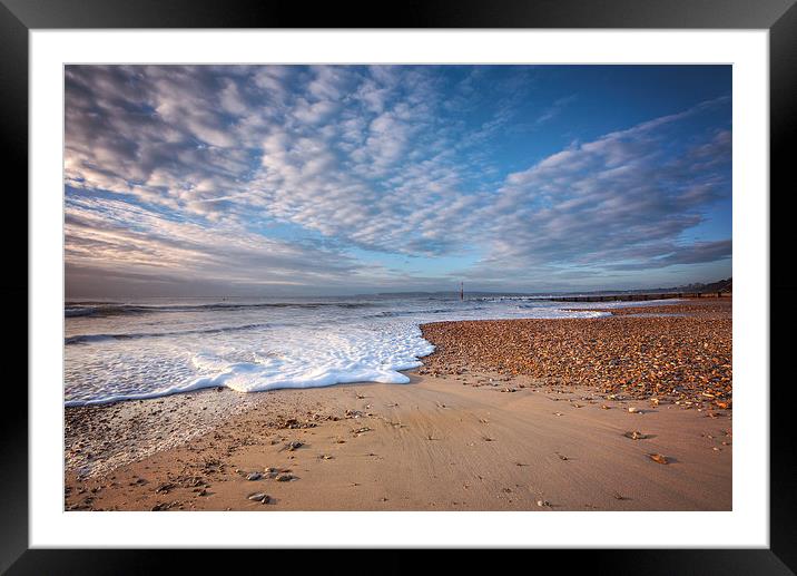  Beautiful Beach Morning Framed Mounted Print by Jennie Franklin